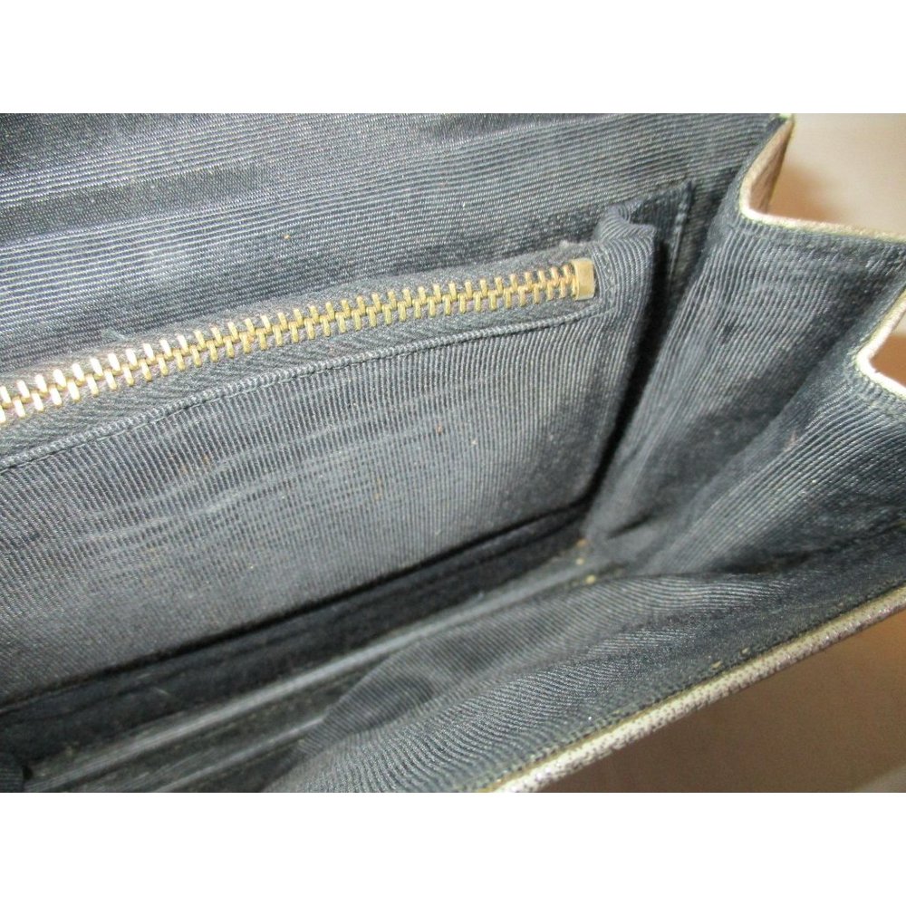 *Stunning Vintage Gold Metallic Boxy Evening Shoulder Bag - Picture 6 of 9